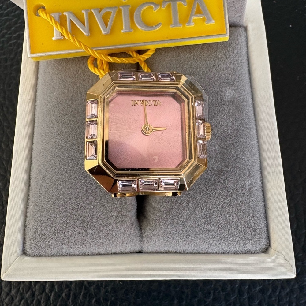 Invicta Mini Angel Women's Ring Watch - 21.5mm, Gold (49586) - Picture 5 of 5